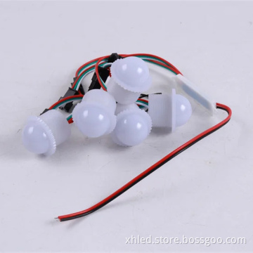 RGB DC12V Auto-Program LED Pixel IP67 DMX512 Color Point Light for Outdoor Amusement Park Lighting